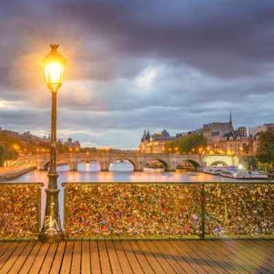 Pont des Arts bridge in Paris, France